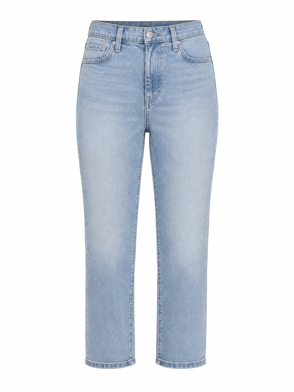 Good American Good Straight Crop Jeans Light Wash Size 10/30